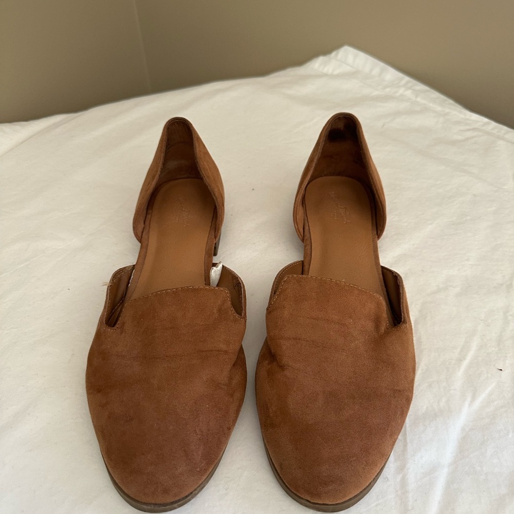 Women's Brown Suede Flats